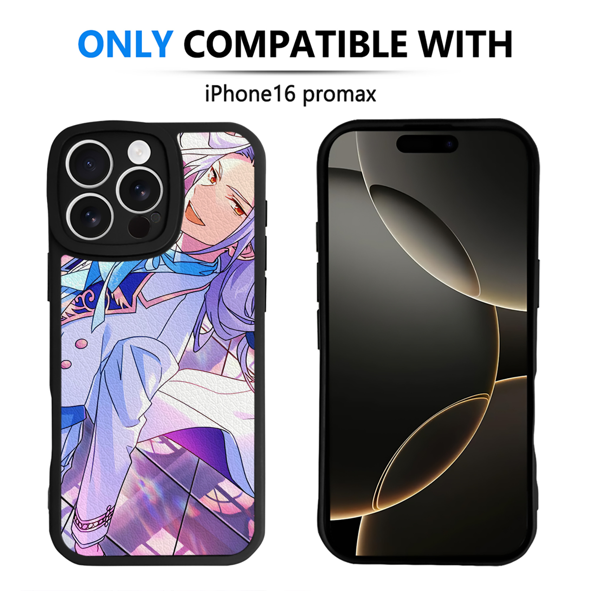 （画像用） あんさんぶるスターズ! Ensemble Stars 【iPhone 16シリーズ対応】シリコンスマホケース（レザー調） 材質：シリコン